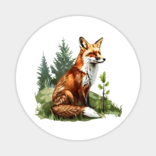 Fox Lovers Magnet